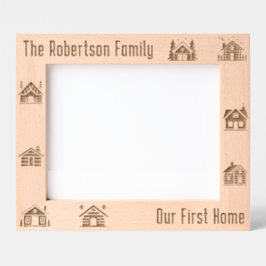 Marcos Grabados Nuestro primer hogar nuevo Personalizado de la cas