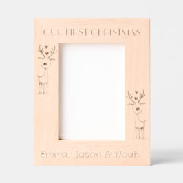 Marcos Grabados Our First Christmas, Triplets Portrait 