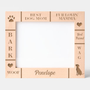 Marcos Grabados Paisaje 10x8 Mejor perro MOM nombre personalizado 