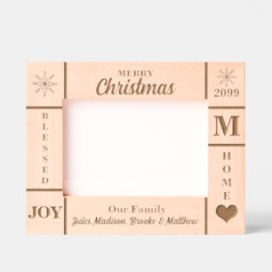 Marcos Grabados Paisaje 7 x 5 Navidades Nuestra familia personaliz
