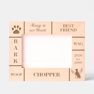 Marcos Grabados Paisaje 7x5 Mascota Memorial Angel Dog Nombre Año