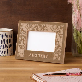 Marcos Grabados Paisaje de 6" x 4", FrameStyle: natural