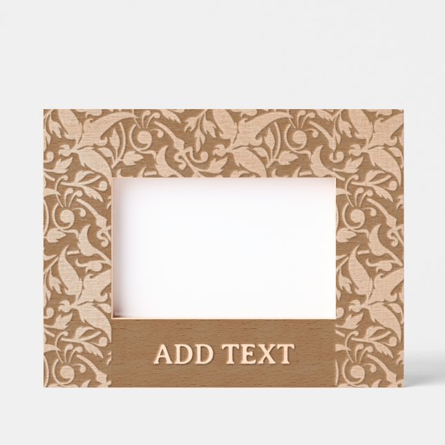 Marcos Grabados Paisaje de 6" x 4", FrameStyle: natural (Anverso)