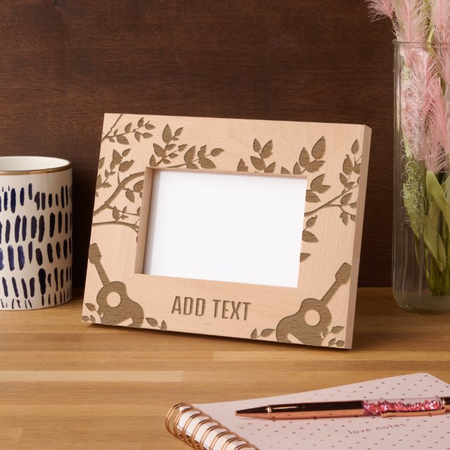 Marcos Grabados Paisaje personalizado de 6" x 4", FrameStyle: Engr (Izquierda)