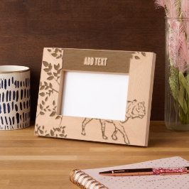 Marcos Grabados Paisaje personalizado de 6" x 4", FrameStyle: Engr