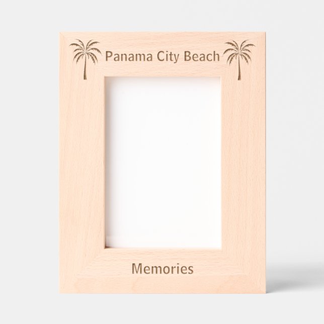 Marcos Grabados Panama City Beach Florida Laser Engraved frame (Anverso)