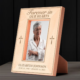 Marcos Grabados Para siempre en la cruz de fotos conmemorativas de