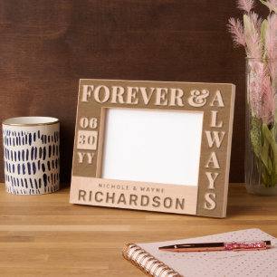 Marcos Grabados Parejas Modernas Personalizadas Nombre Boda Fecha 