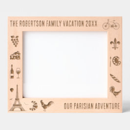 Marcos Grabados París Francia: Vacaciones familiares personalizada