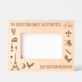 Marcos Grabados París Francia: Vacaciones familiares personalizada