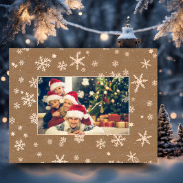 Marcos Grabados Patrón de copo de nieve blanco negro moderno