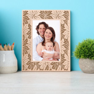 Marcos Grabados Patrón de follaje de leafy