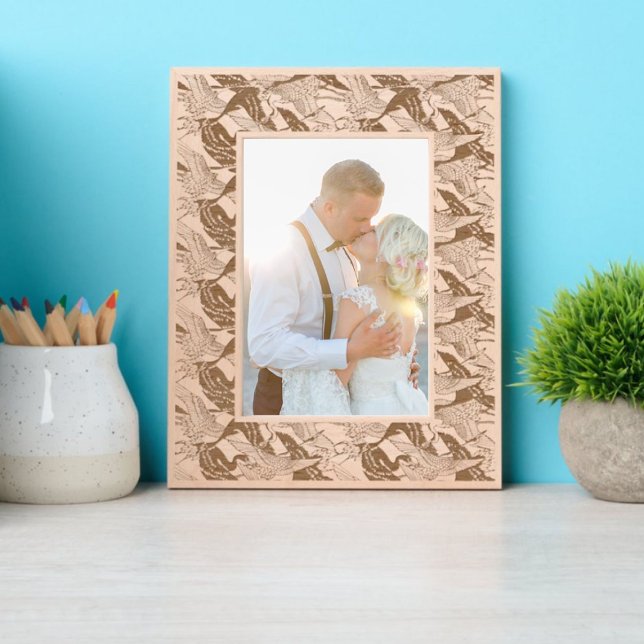 Marcos Grabados Patrón de grullas voladoras japonesas (Subido por el creador)