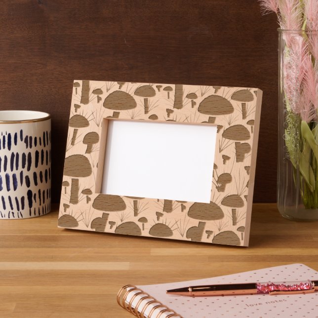 Marcos Grabados Patrón de hongos (Izquierda)