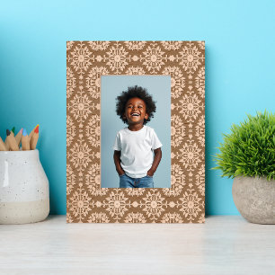 Marcos Grabados Patrón de mosaico de flores negativo