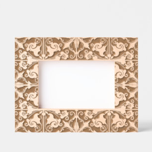 Marcos Grabados Patrón de mosaico negativo