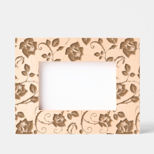 Marcos Grabados Patrón de rosas de época