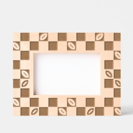 Marcos Grabados Patrón de tablero de ajedrez de fútbol