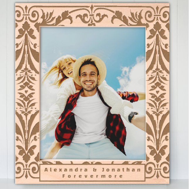 Marcos Grabados Patrón floral romántico Boda recién casado (Subido por el creador)