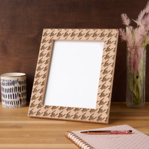 Marcos Grabados Patrón Houndstaso blanco moderno negro