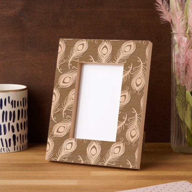 Marcos Grabados Peacock Feathers (Izquierda)