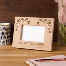 Personaliza | Elegante Floral Te Amamos Abuela