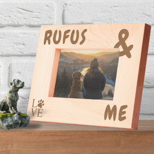 Marcos Grabados Personalizado Big and Bold Dogs Name and Me