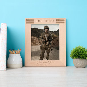 Marcos Grabados personalizado de Jubilación Militar - Ejército, Ar