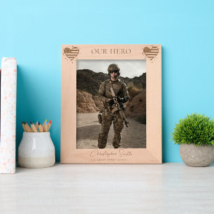 Marcos Grabados personalizado de Jubilación Militar - Ejército, Ar