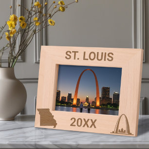Marcos Grabados Personalizado de St. Louis Arch Missouri