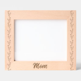 Marcos Grabados Personalizado Elegant Floral Mom
