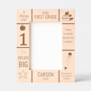 Marcos Grabados personalizado fotográfico de primaria de primer gr