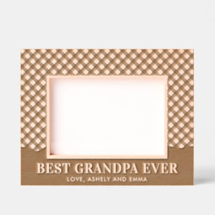 Marcos Grabados Personalizado Mejor Abuelo Siempre Tocado