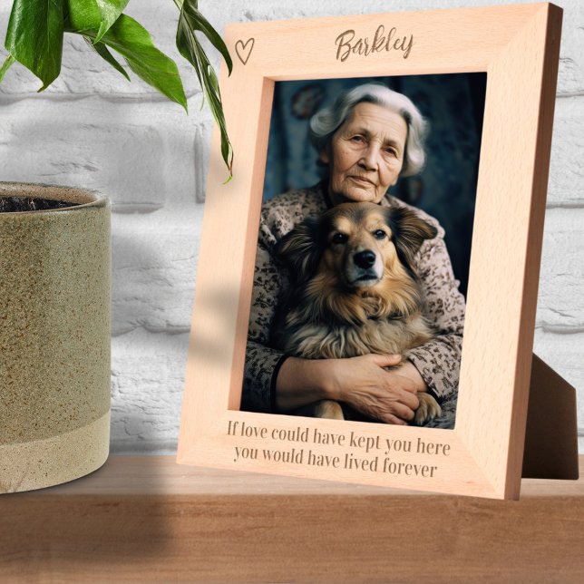 Marcos Grabados Personalizado Si El Amor Pudiera Haberte Mantenido (Personalized If Love Could Have Kept You Here Etched Frames by Ricaso. Add name to memorial frame)