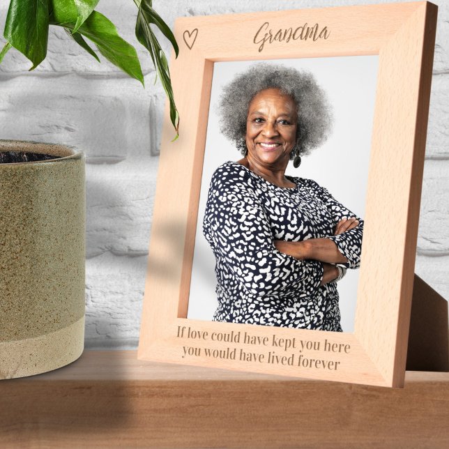 Marcos Grabados Personalizado Si El Amor Pudiera Haberte Mantenido (Personalized If Love Could Have Kept You Here Etched Frames by Ricaso. Add loved ones name, memorial)