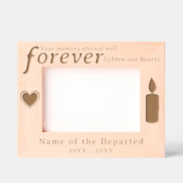 Marcos Grabados Personalized Memorial Remembrance Hearts, Candle