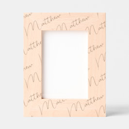 Marcos Grabados Personalized Photo Frame, Name Handwritten, 5x7,