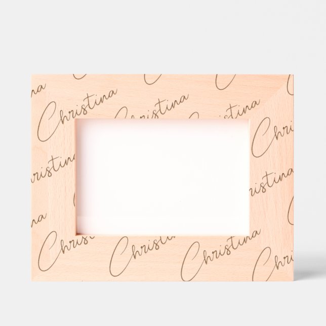 Marcos Grabados Personalized Photo Frame, Name Handwritten, 7x5,  (Anverso)