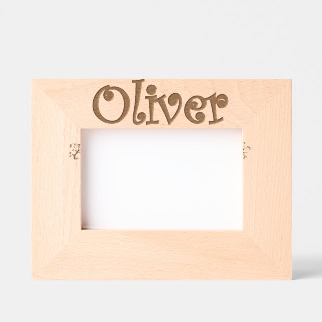 Marcos Grabados Personalized Photo frame Oliver / Cadre photo      (Anverso)