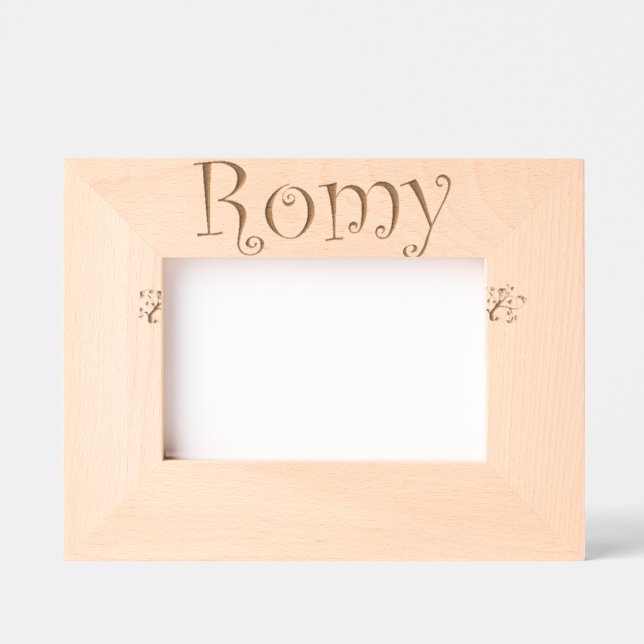 Marcos Grabados Photo frame Romy trendy first name (Anverso)