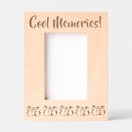 Marcos Grabados Pingüinos personalizados, Recuerdos Guay, retrato