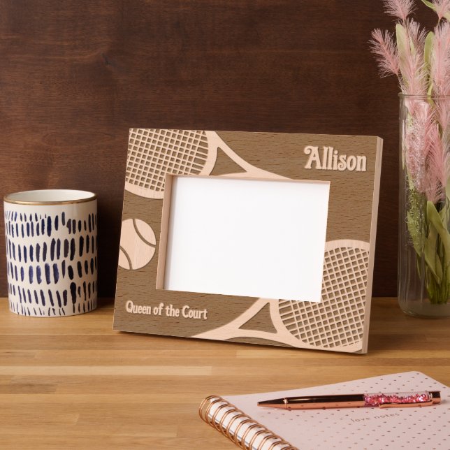 Marcos Grabados pista de tenis de personalizable (Izquierda)