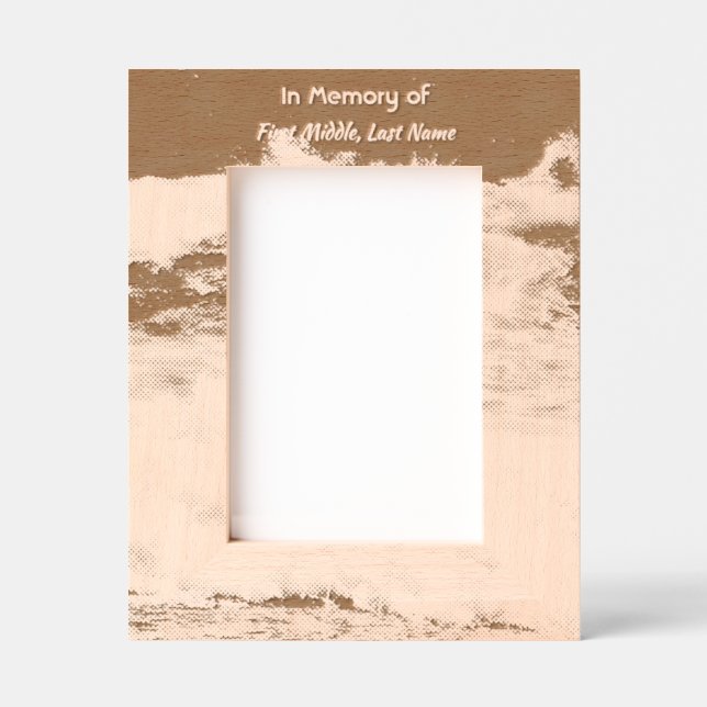 Marcos Grabados Poem Memorial Keepsake Ocean Sea Beach (Anverso)
