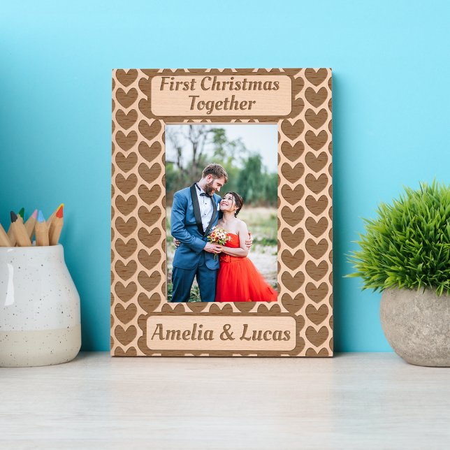 Marcos Grabados Primera Navidad juntos caligrafía (Subido por el creador)