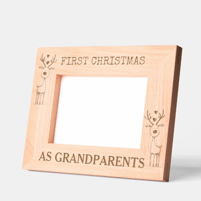 Marcos Grabados Primera Navidad, Totalmente Personalizable (Izquierda)