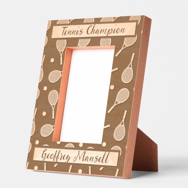 Marcos Grabados Racquets de tenis para el campeón de tenis (Izquierda)