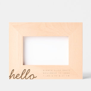 Marcos Grabados Recién nacido Info Photo Keepsake