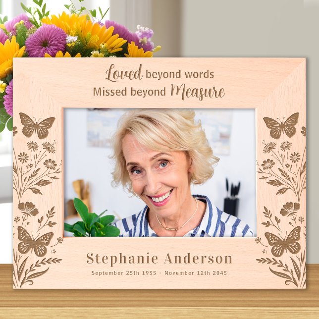 Marcos Grabados Recuerdo conmemorativo Floral Personalizado Fotogr (Subido por el creador)