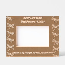 Marcos Grabados Regalo de Keepsake personalizado del bautismo de J