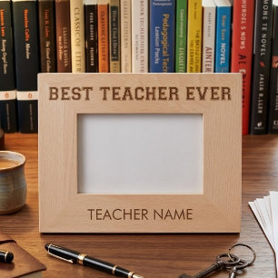 Marcos Grabados Regalo Personalizado Mejor Profesor de Todos los T